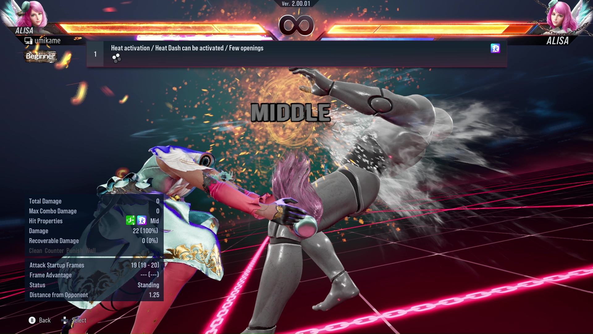 Heat activation / Heat Dash can be activated / Few openings