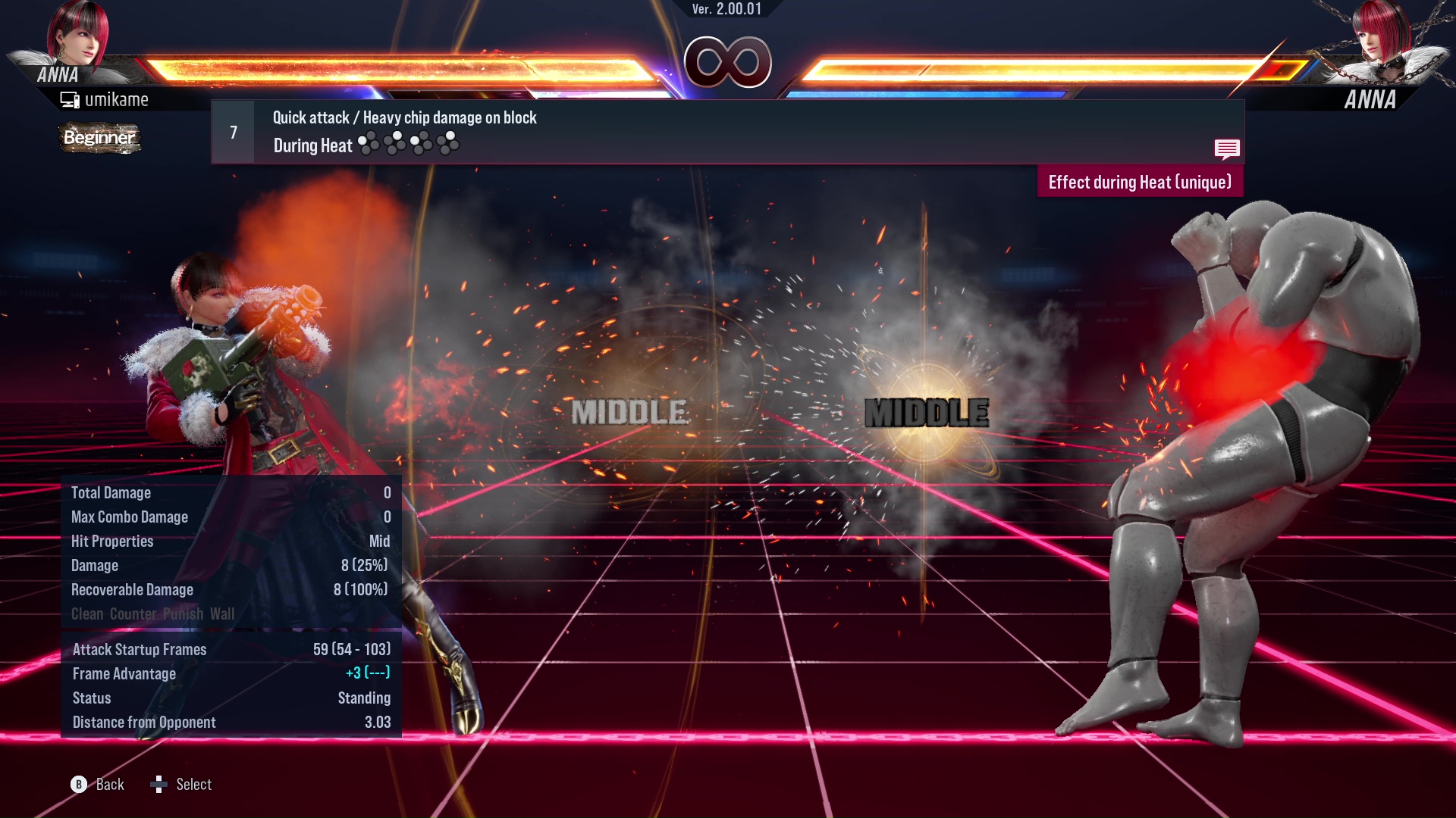 Quick attack / Heavy chip damage on block