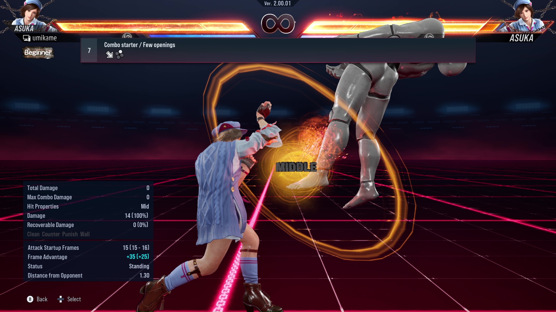 Combo starter / Few openings