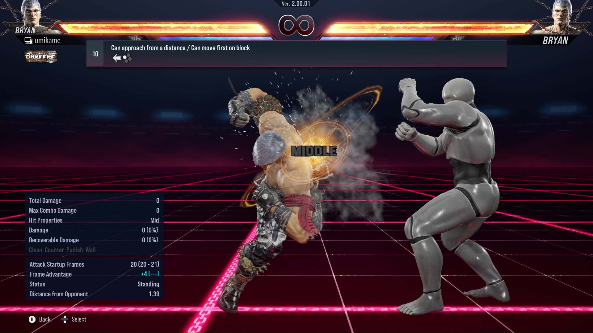 Can approach from a distance / Can move first on block