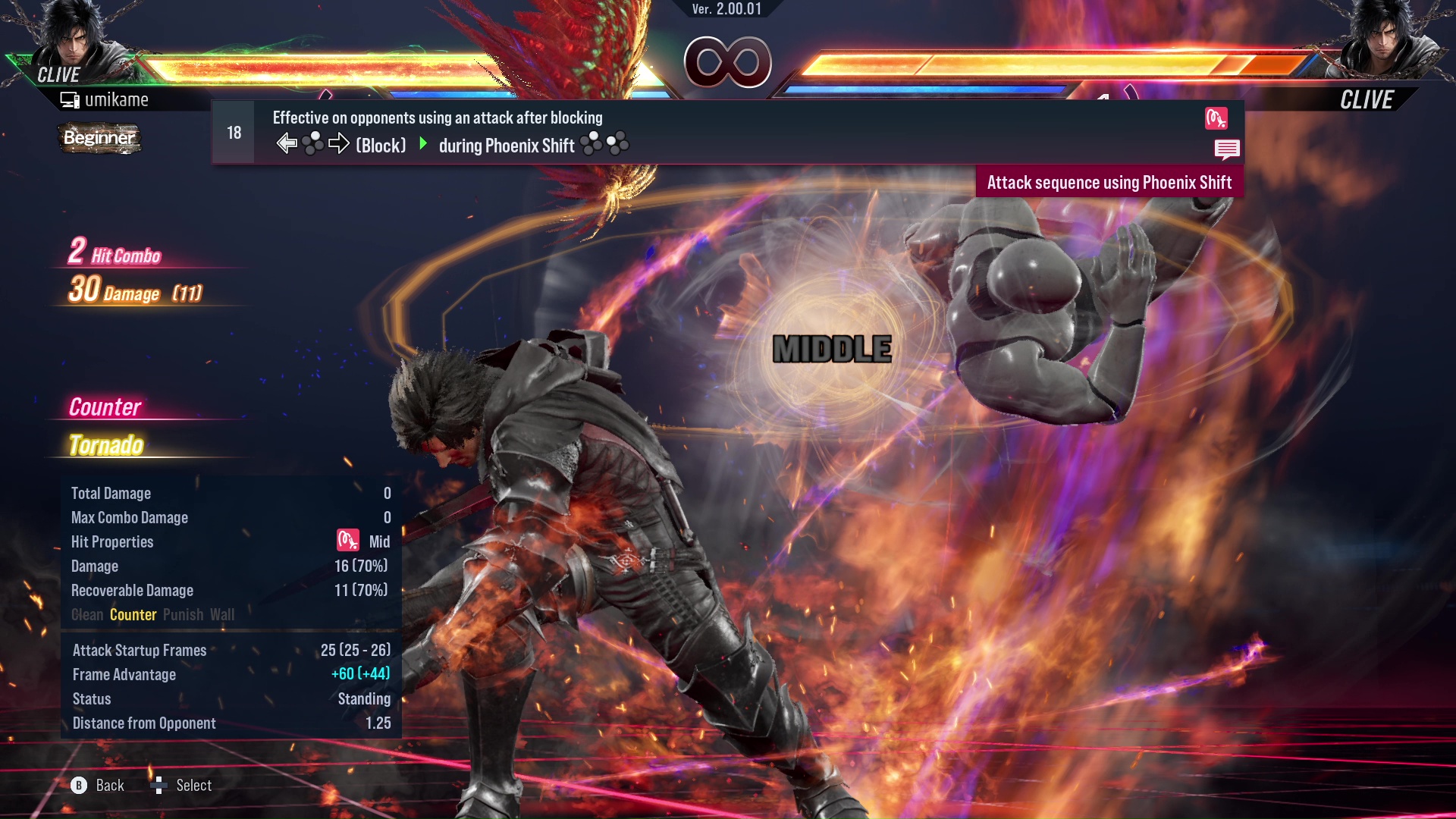 Effective on opponents using an attack after blocking