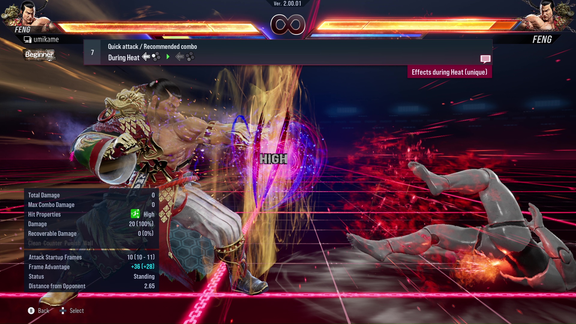 Quick attack / Recommended combo