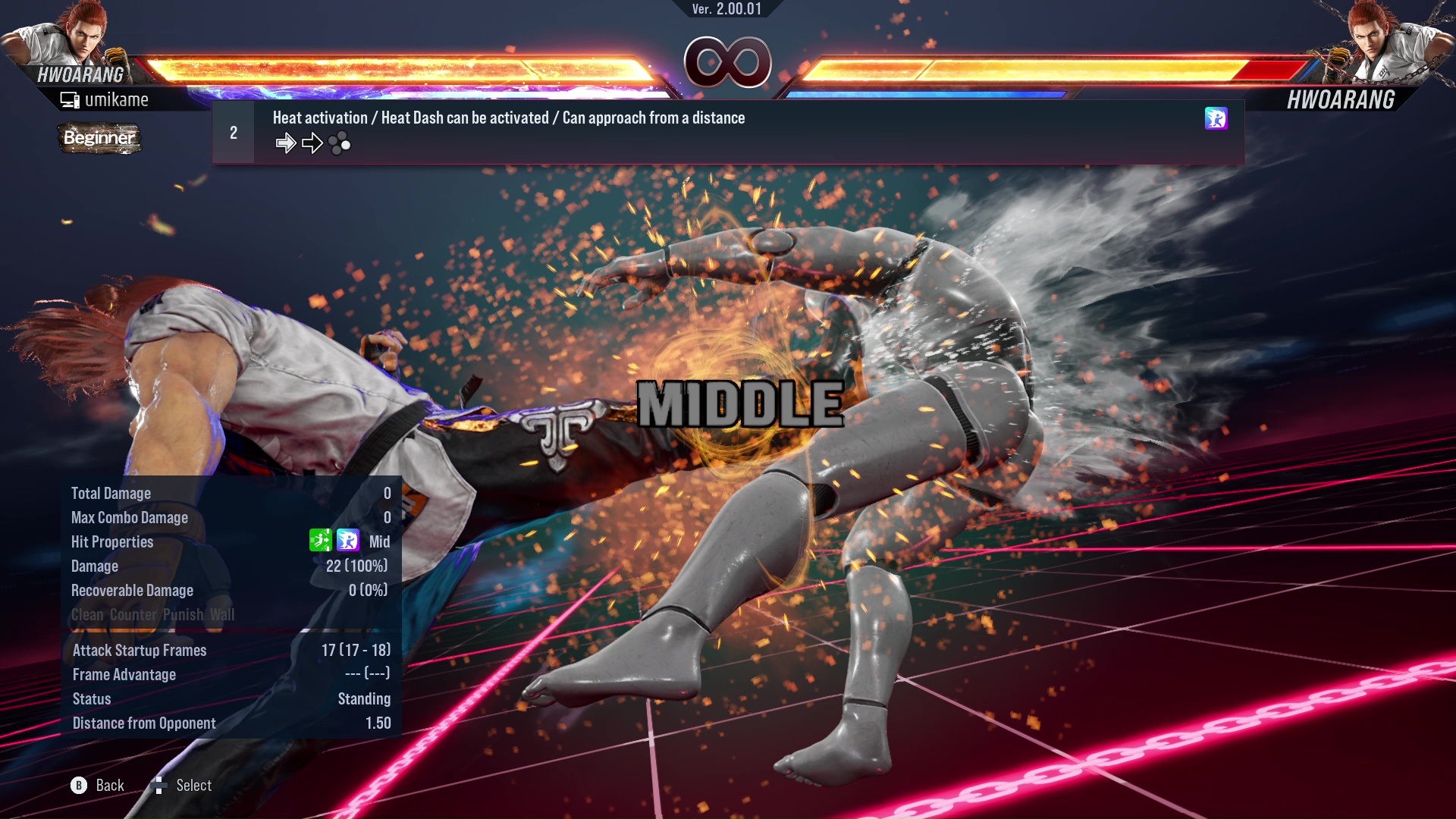 Heat activation / Heat Dash can be activated / Can approach from a distance