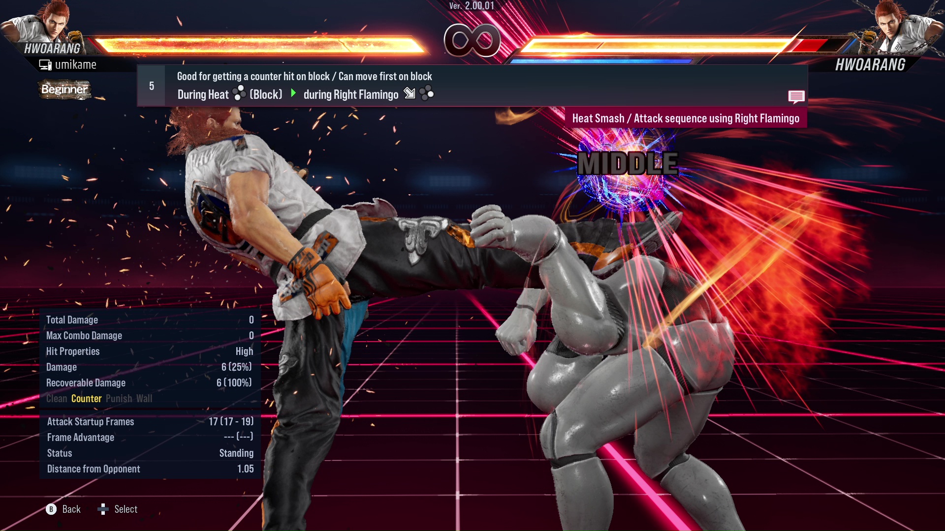 Good for getting a counter hit on block / Can move first on block