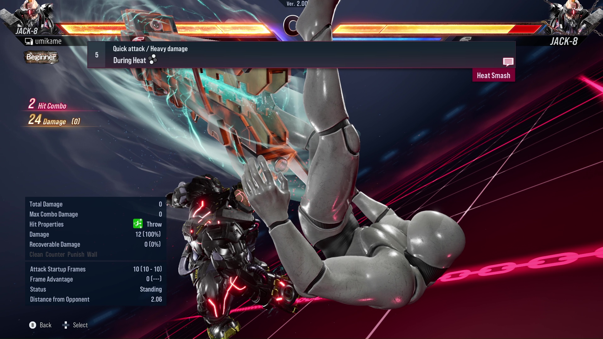 Quick attack / Heavy damage