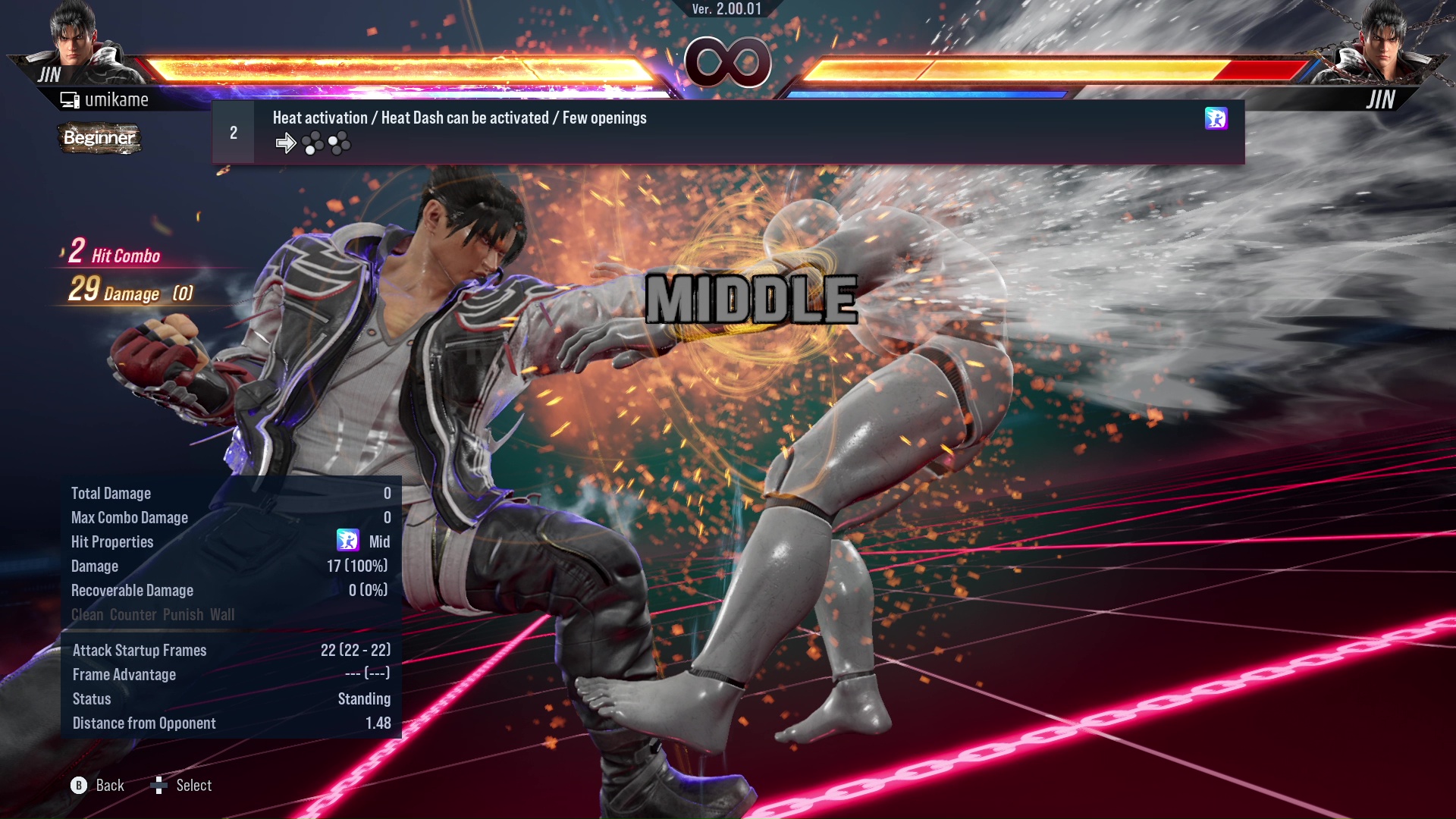 Heat activation / Heat Dash can be activated / Few openings