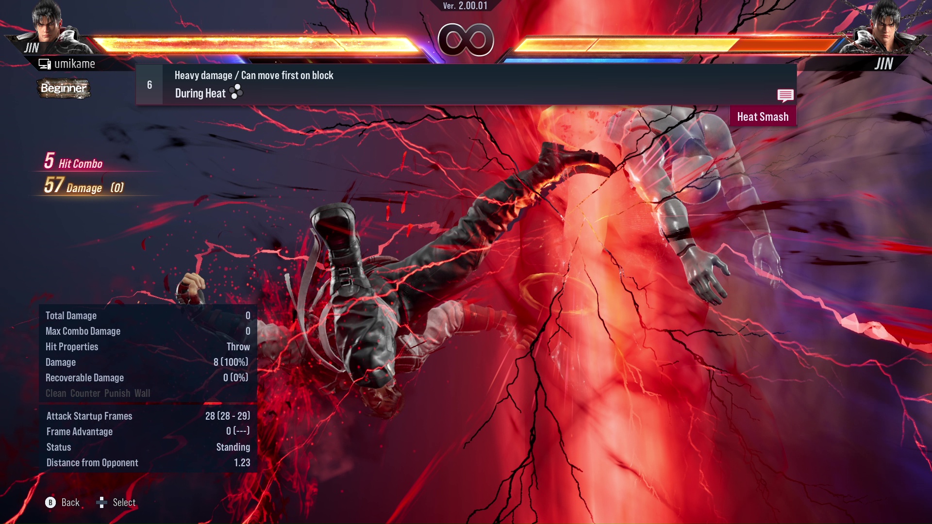 Heavy damage / Can move first on block