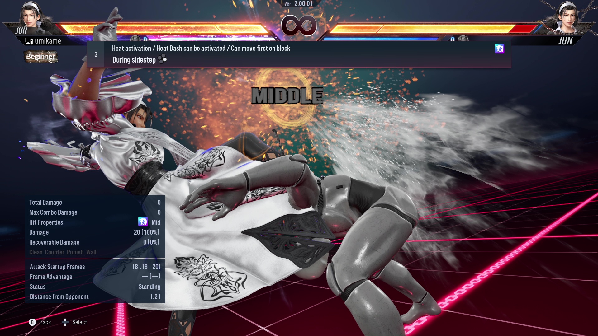 Heat activation / Heat Dash can be activated / Can move first on block