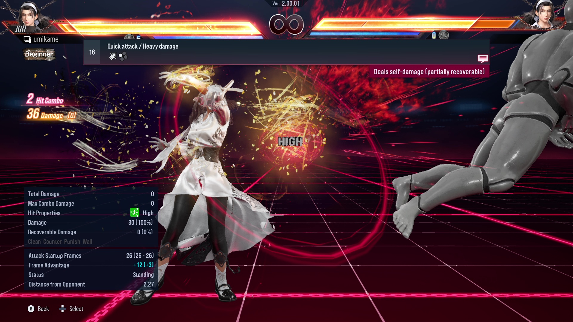 Quick attack / Heavy damage