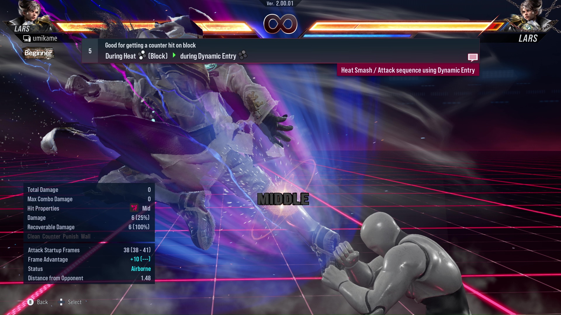 Good for getting a counter hit on block