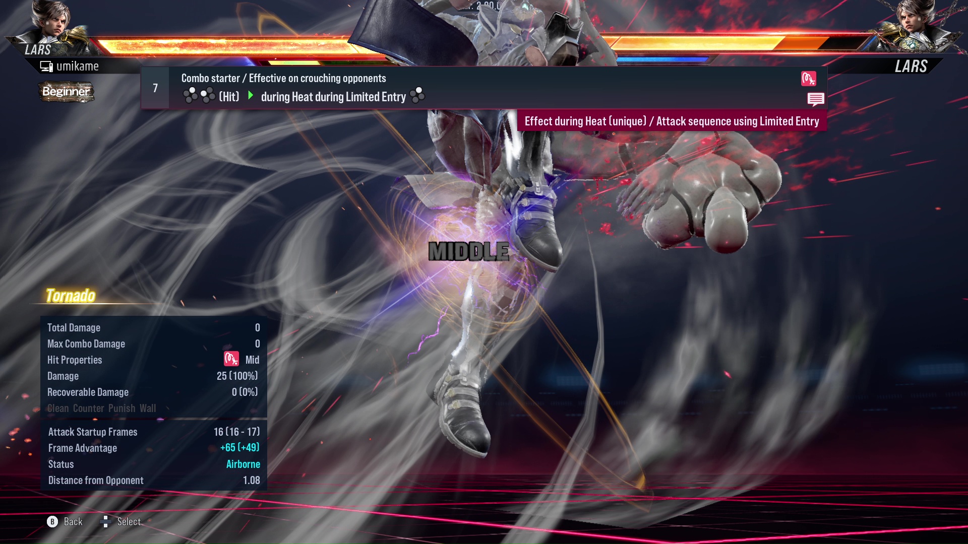 Combo starter / Effective on crouching opponents