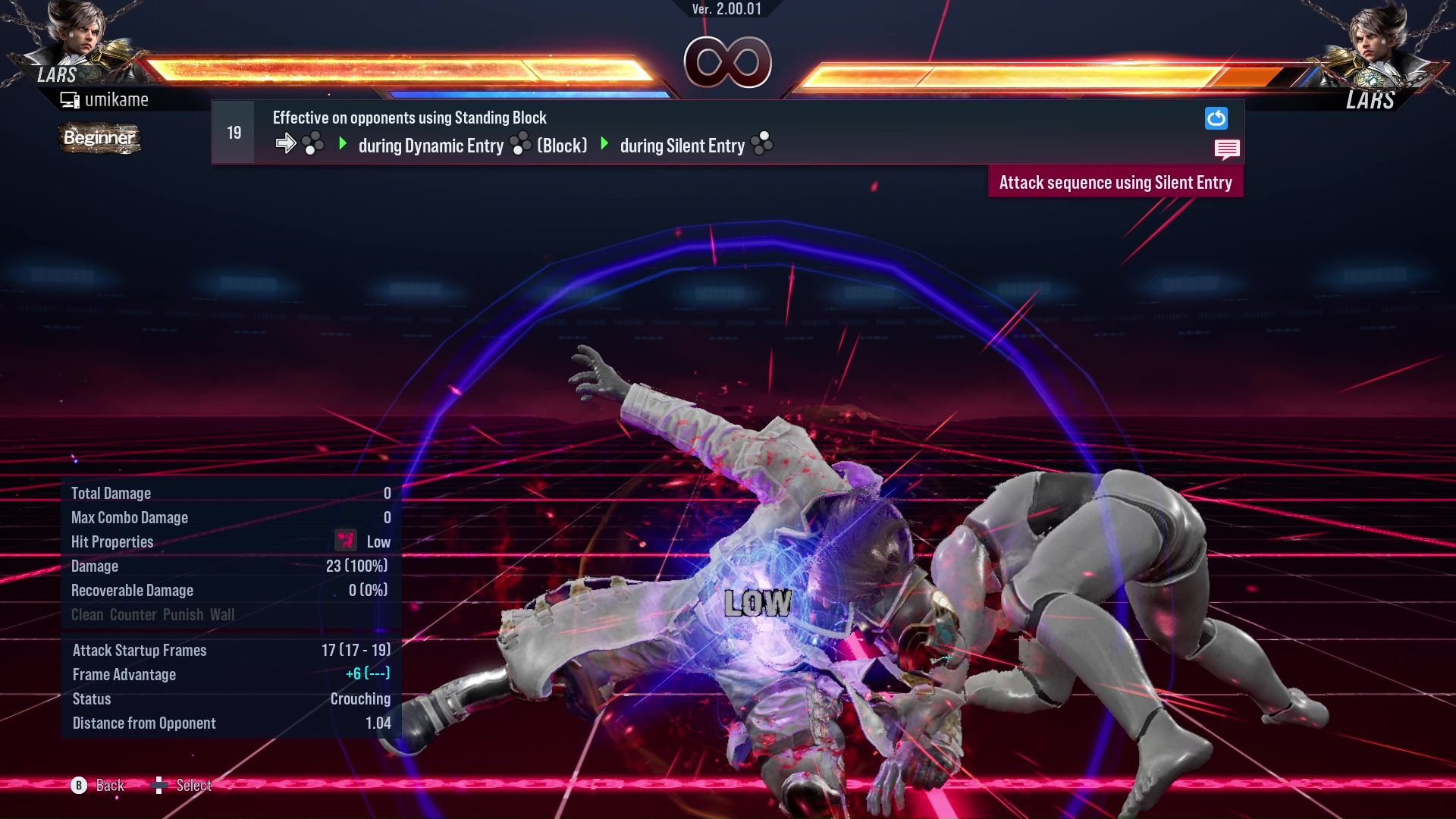 Effective on opponents using Standing Block