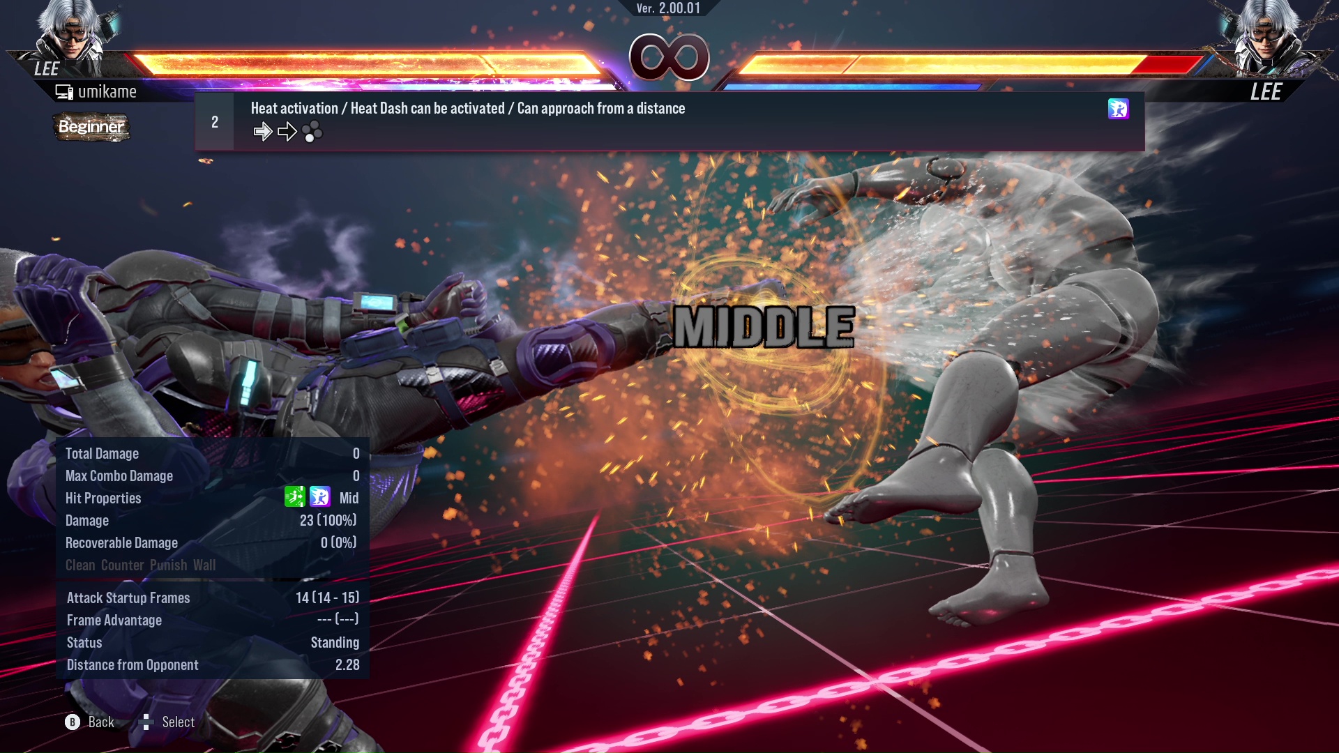 Heat activation / Heat Dash can be activated / Can approach from a distance