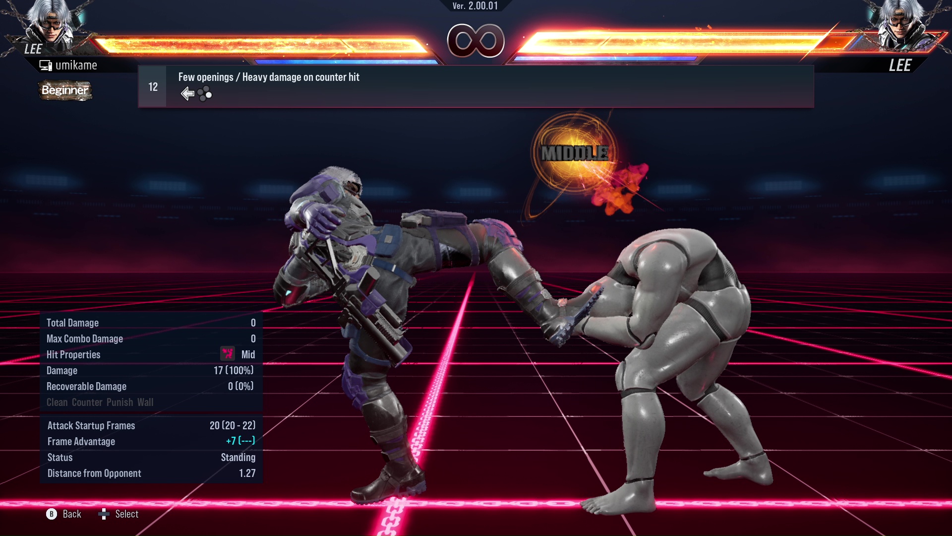 Few openings / Heavy damage on counter hit