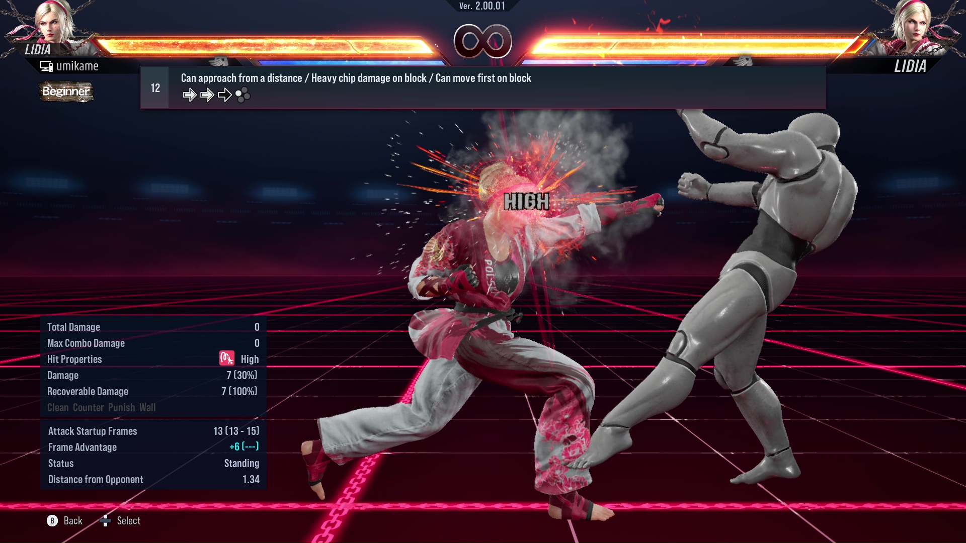 Can approach from a distance / Heavy chip damage on block / Can move first on block