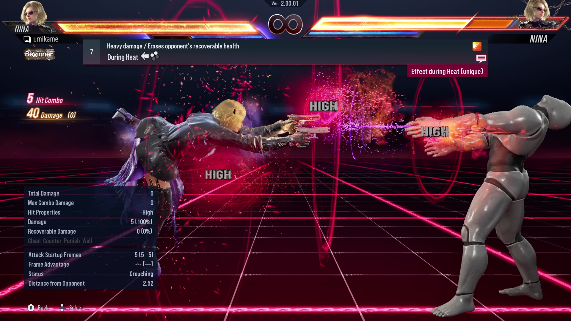 Heavy damage / Erases opponent’s recoverable health