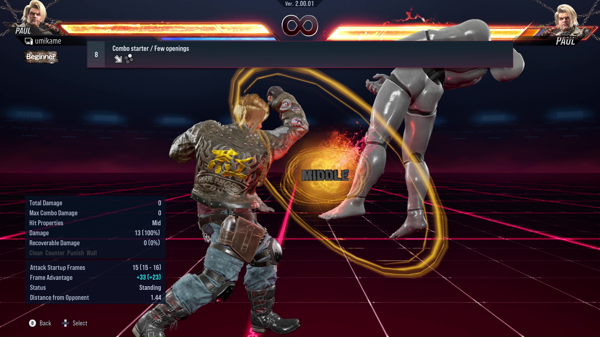 Combo starter / Few openings