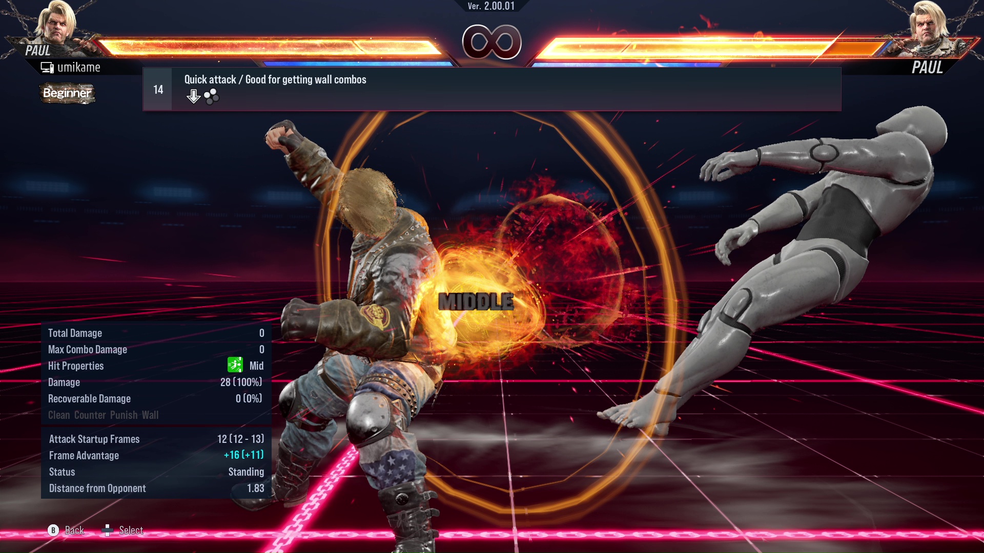 Quick attack / Good for getting wall combos