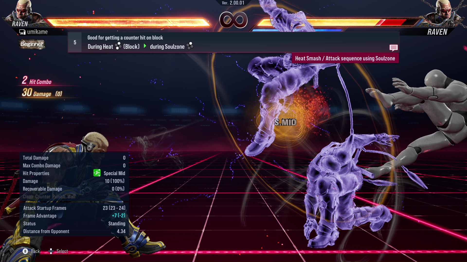 Good for getting a counter hit on block