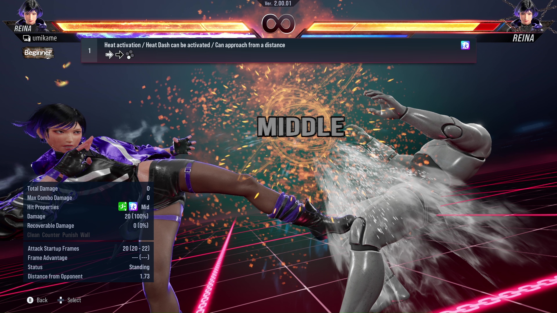 Heat activation / Heat Dash can be activated / Can approach from a distance