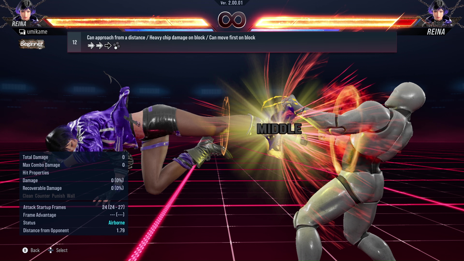 Can approach from a distance / Heavy chip damage on block / Can move first on block