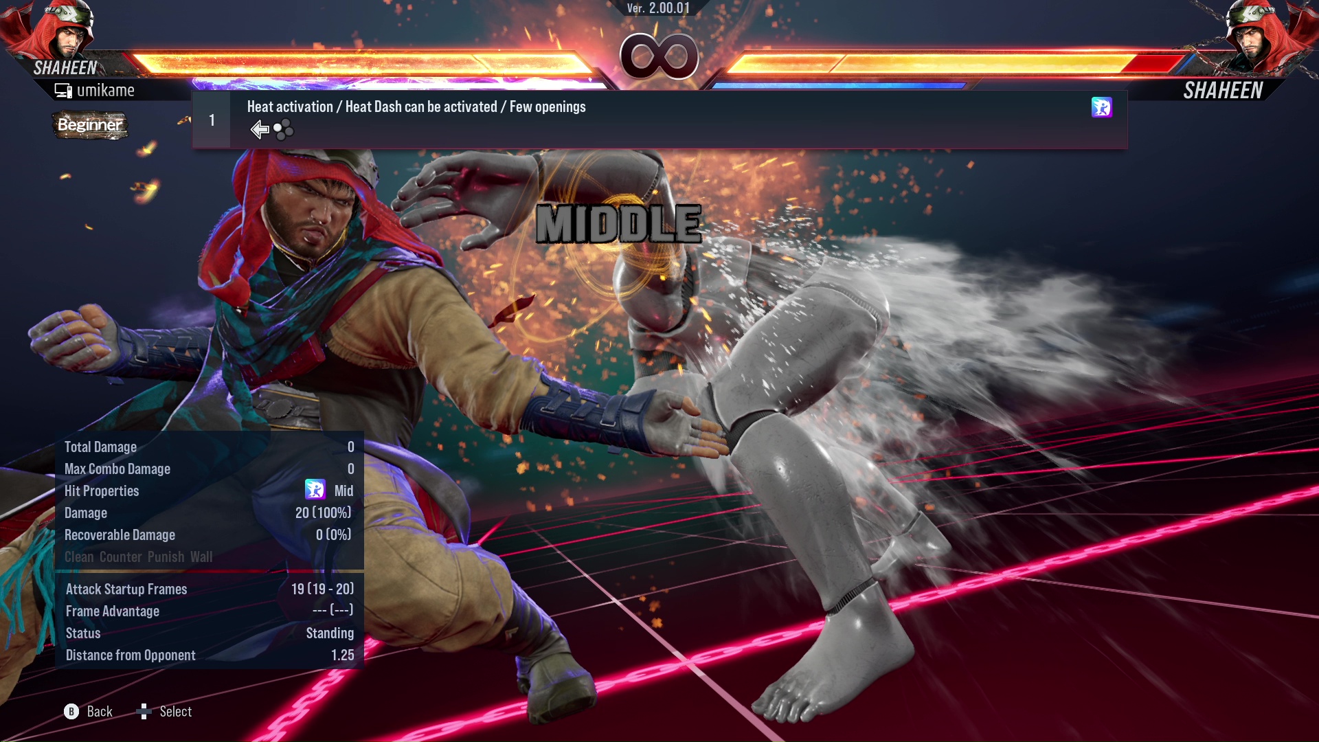 Heat activation / Heat Dash can be activated / Few openings