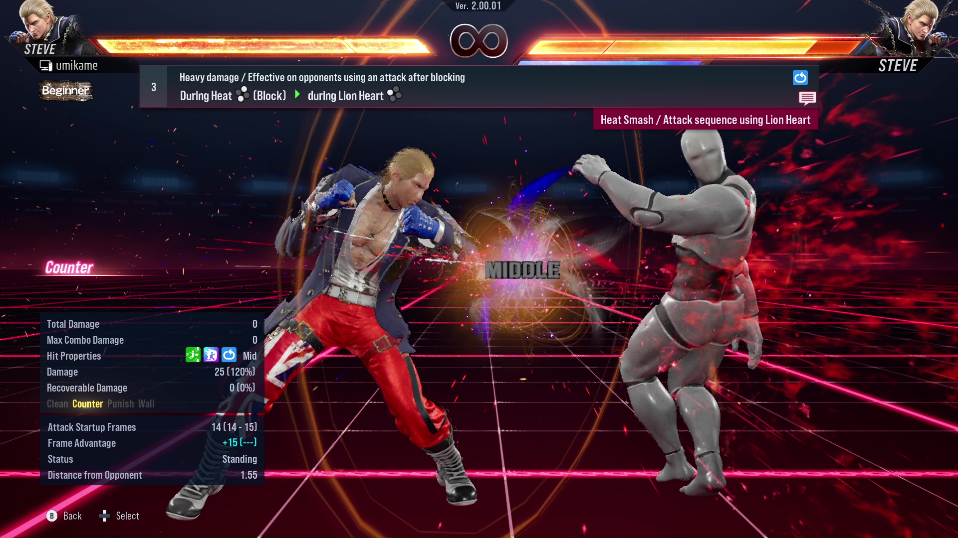 Heavy damage / Effective on opponents using an attack after blocking