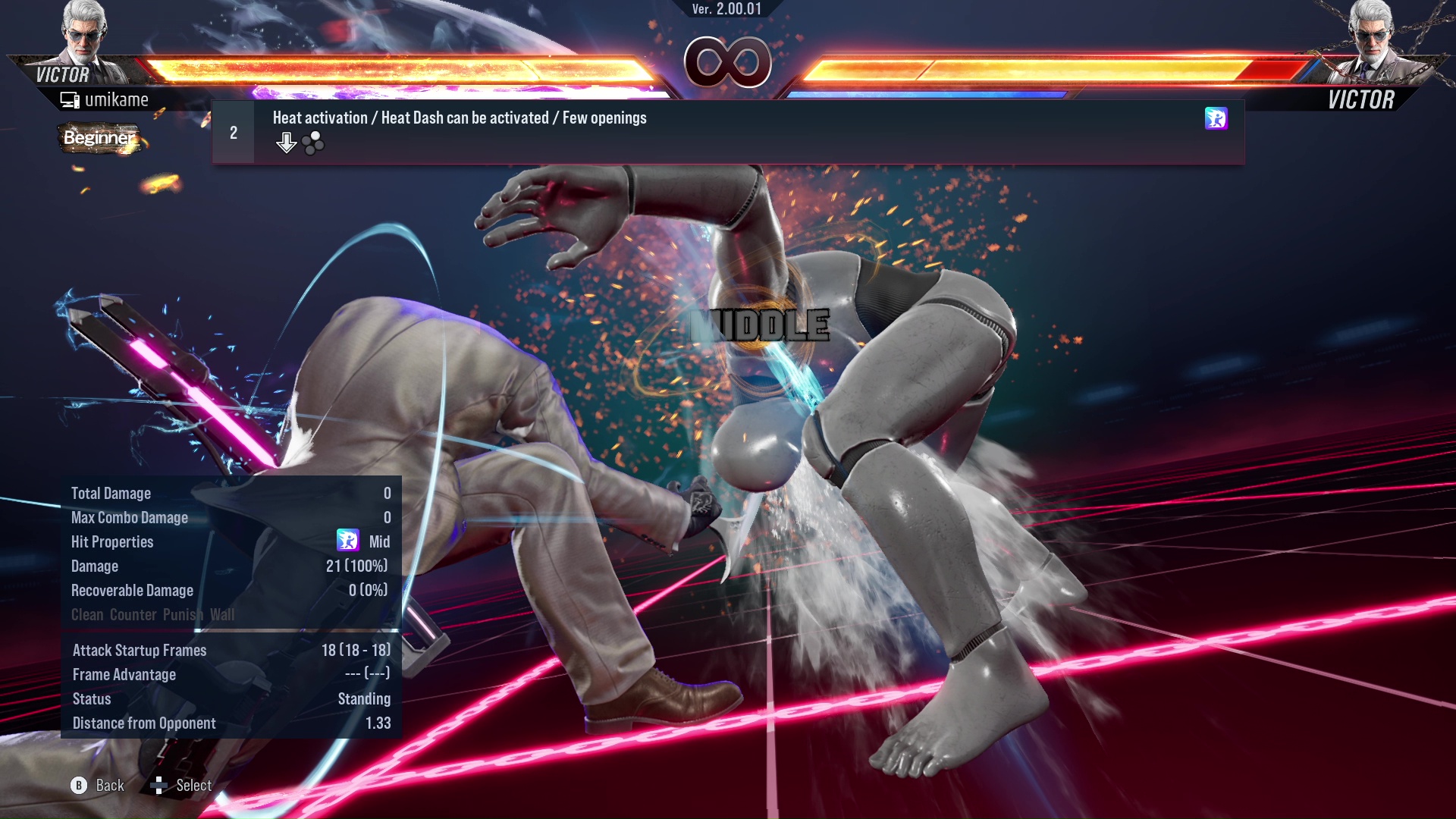 Heat activation / Heat Dash can be activated / Few openings