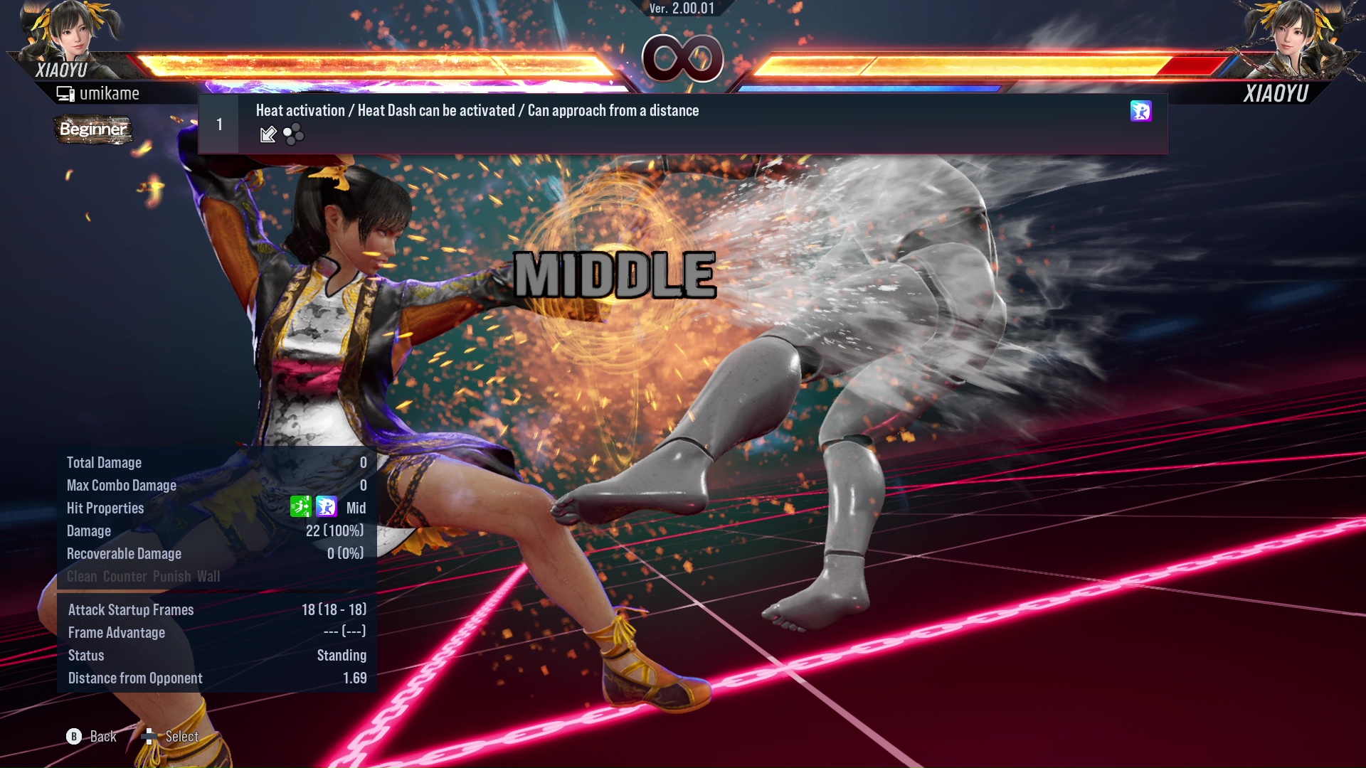 Heat activation / Heat Dash can be activated / Can approach from a distance