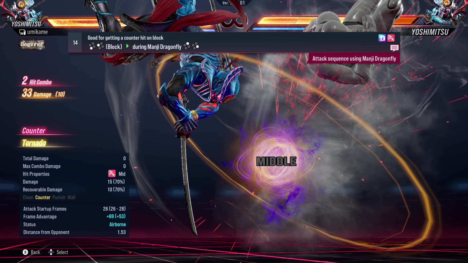 Good for getting a counter hit on block