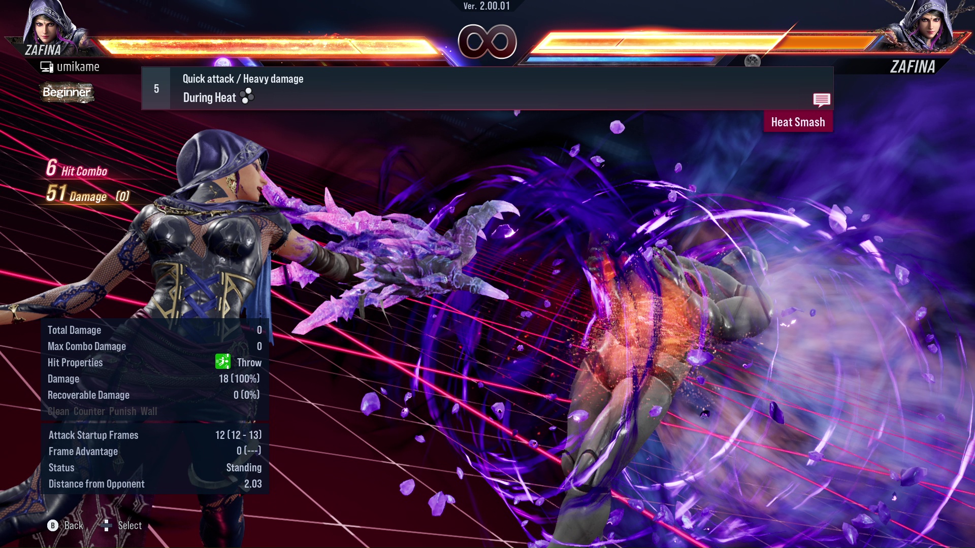 Quick attack / Heavy damage