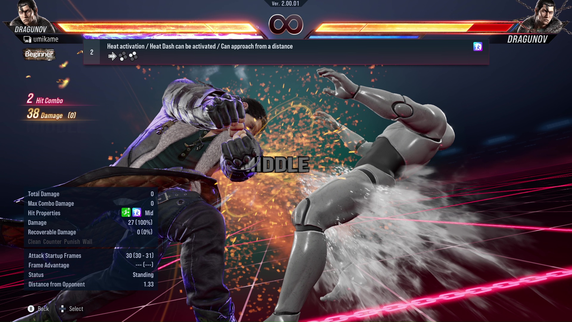 Heat activation / Heat Dash can be activated / Can approach from a distance