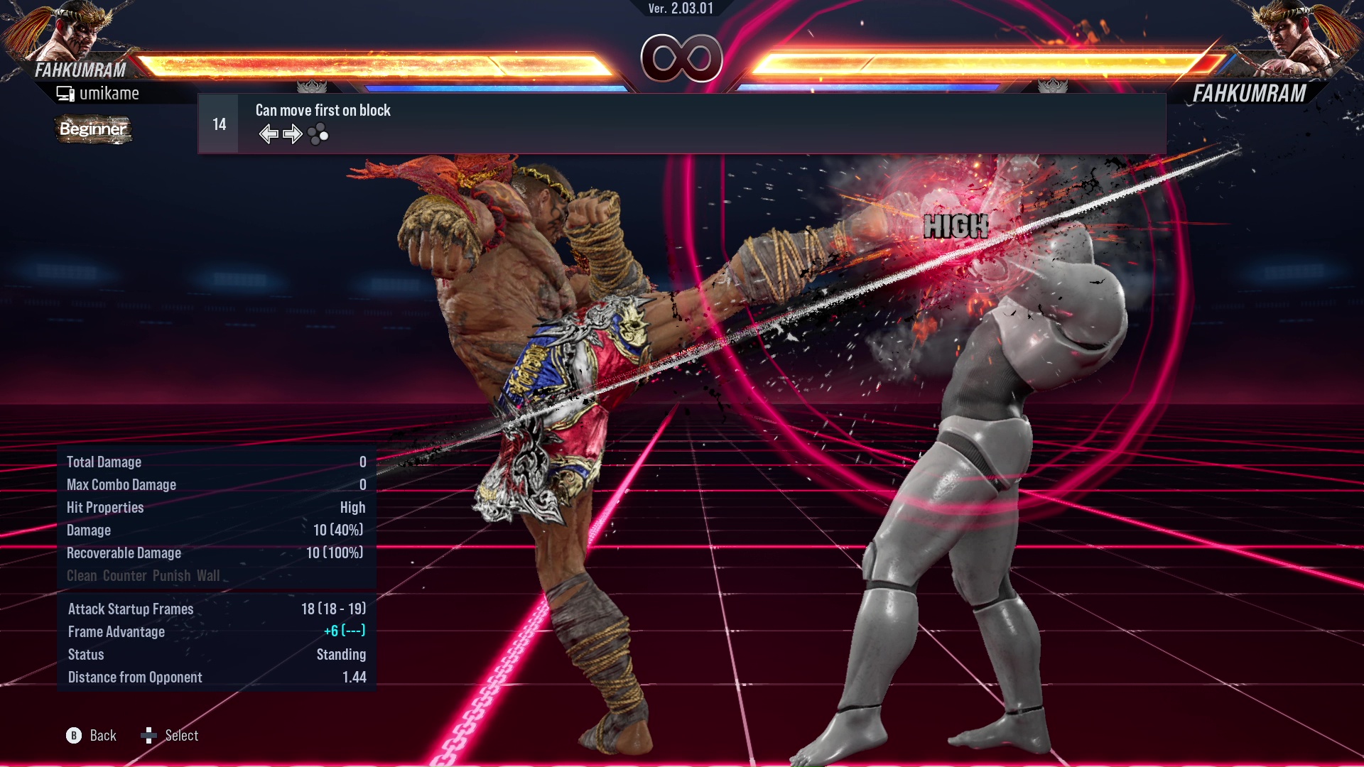 Can move first on block