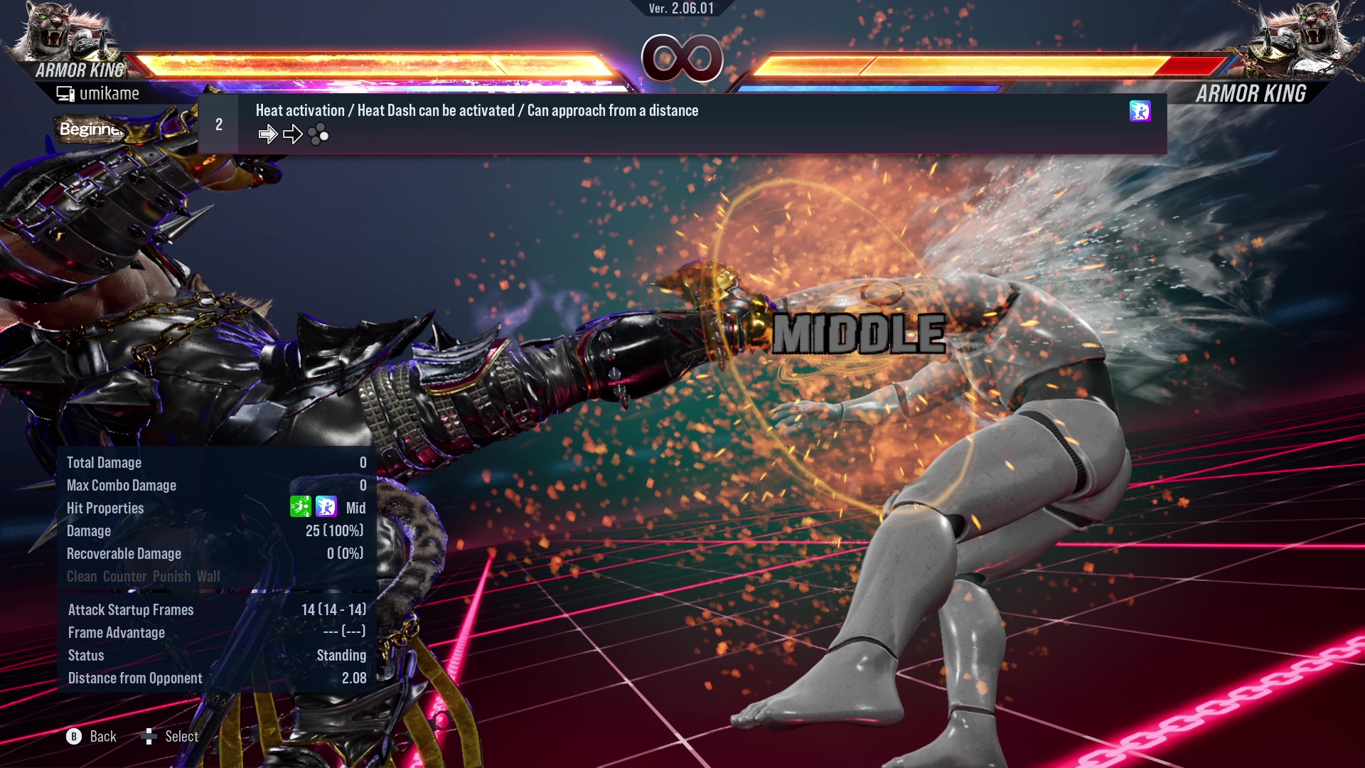 Heat activation / Heat Dash can be activated / Can approach from a distance