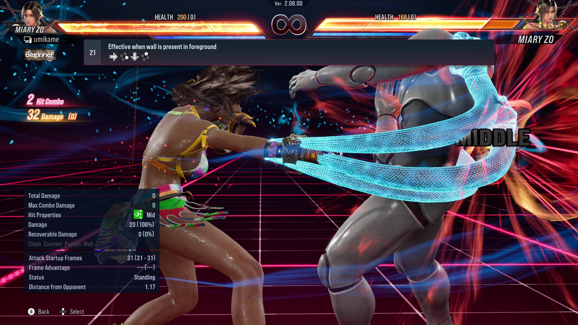 Effective when wall is present in foreground